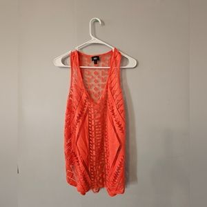 Orange Sheer Tank - Size Small - Mossimo